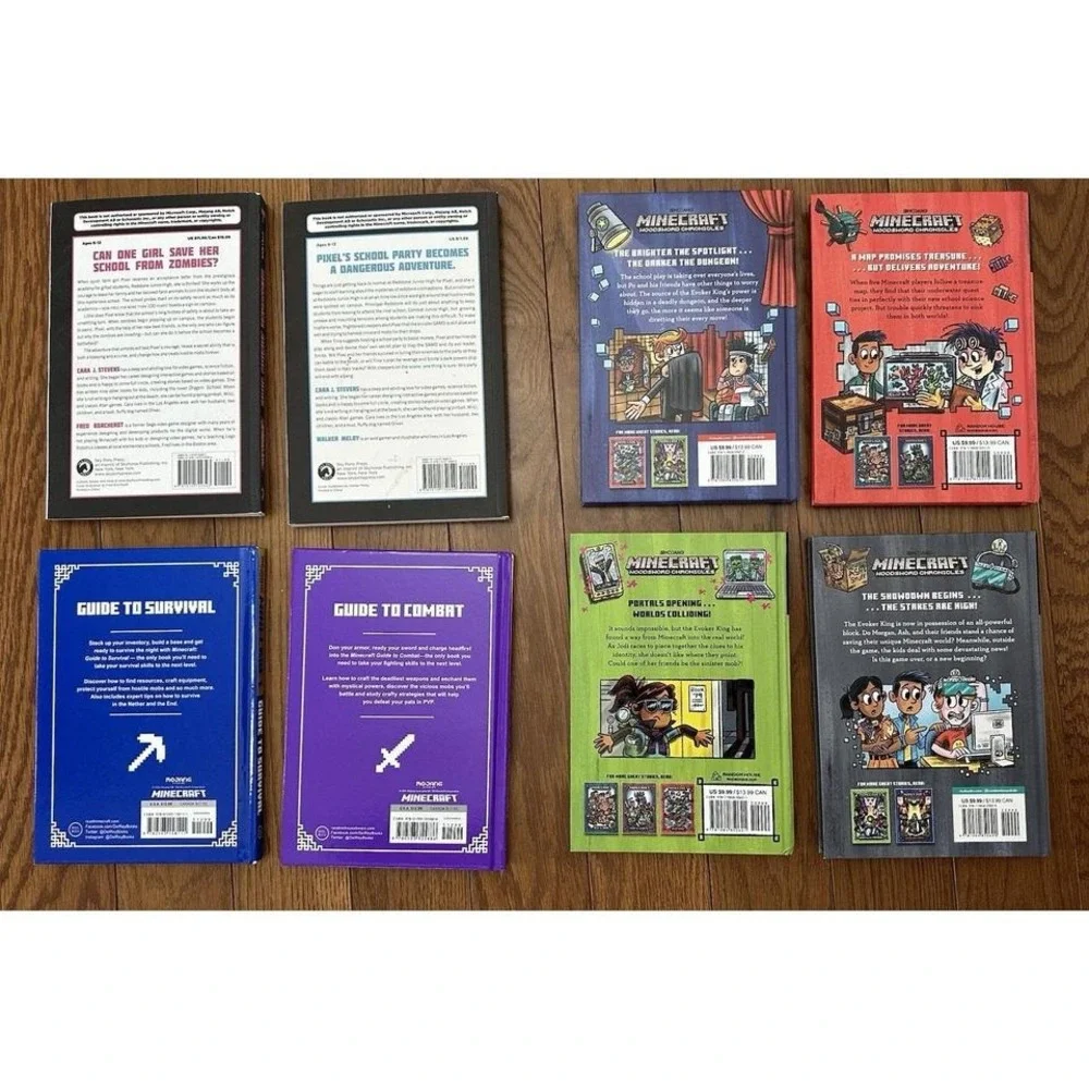minecraft book lot‎ of 8
